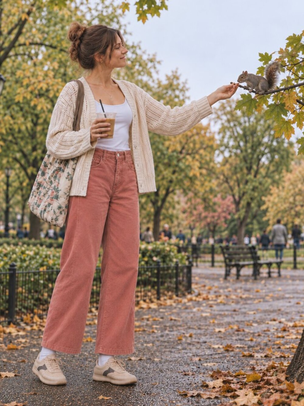 Pilcro Anthropologie Washed Coral Pink Corduroy Wide Leg Crop Pants High Rise 26